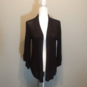 Shimmering brown cardigan